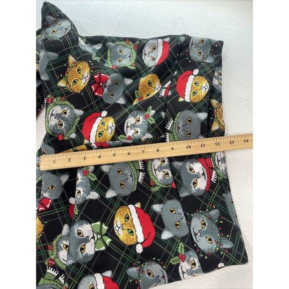 Old Navy Women XL Cat Christmas Pajama Pants Bottoms Flannel Pull On Stretch - Picture 8 of 11